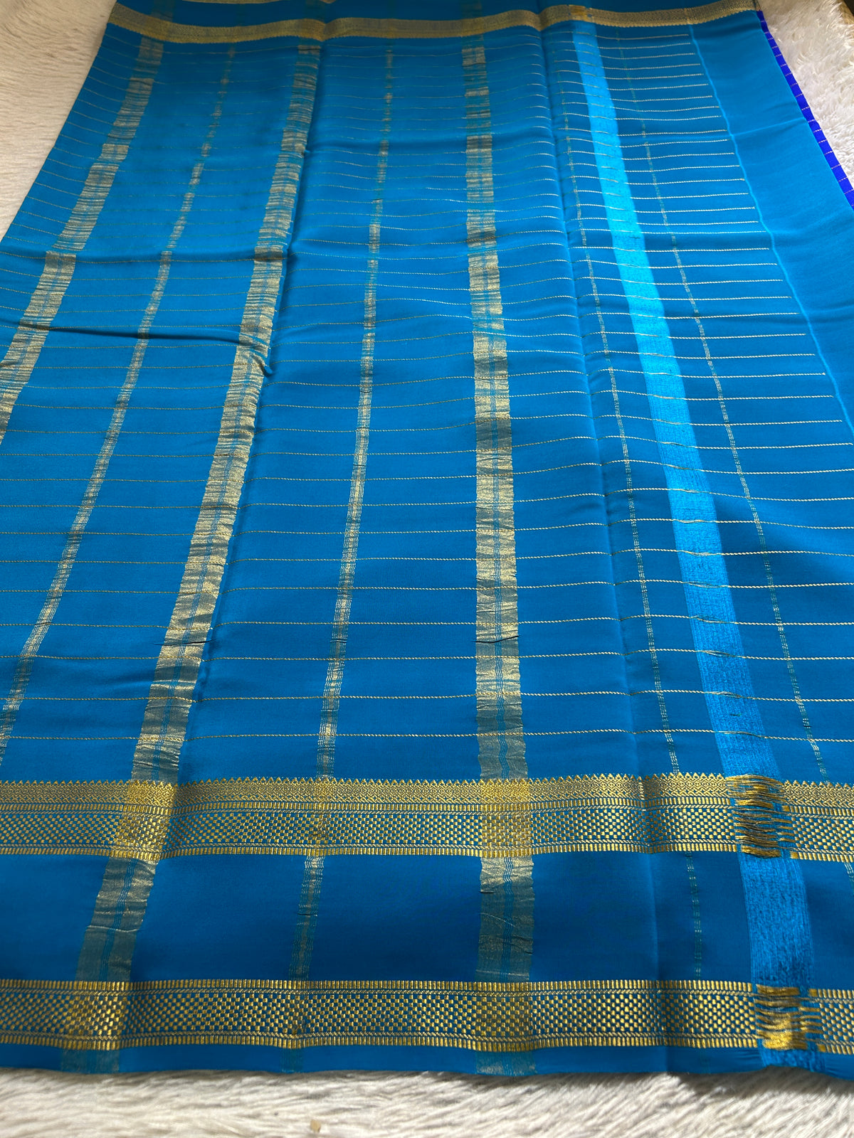 Kaveri (2D) : Royal blue-ananda blue