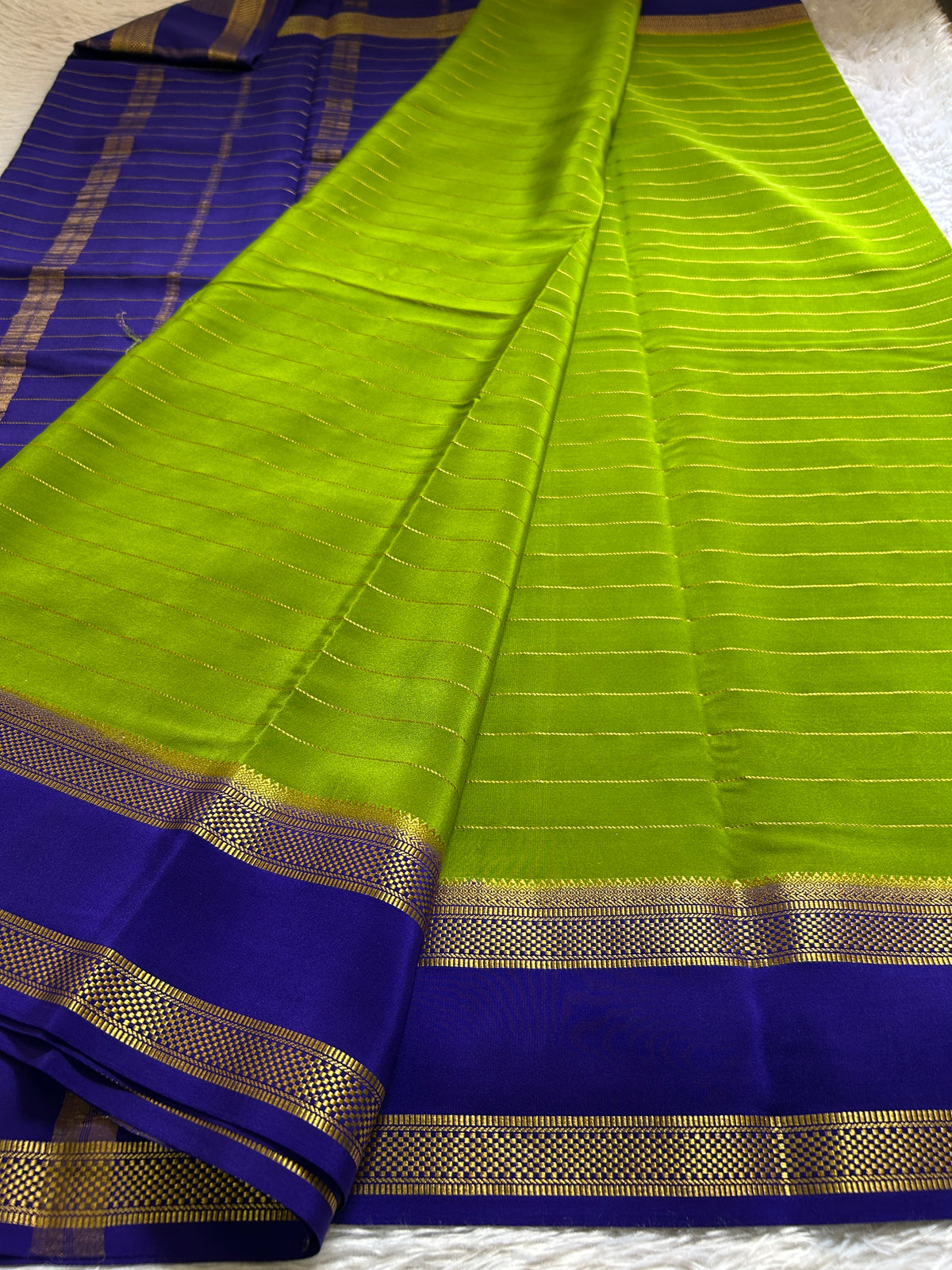 Kaveri (2D) : Mehendi green-dark blue