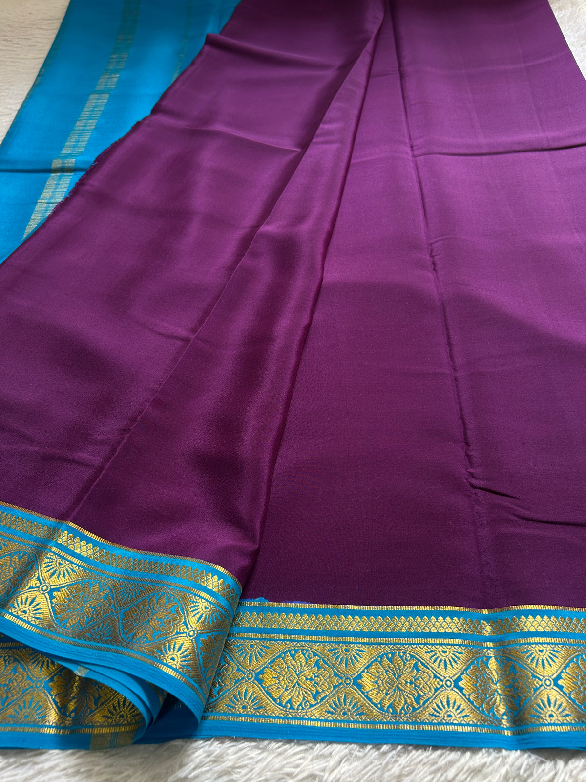 Sukanya (2D) : Plum-ananda blue