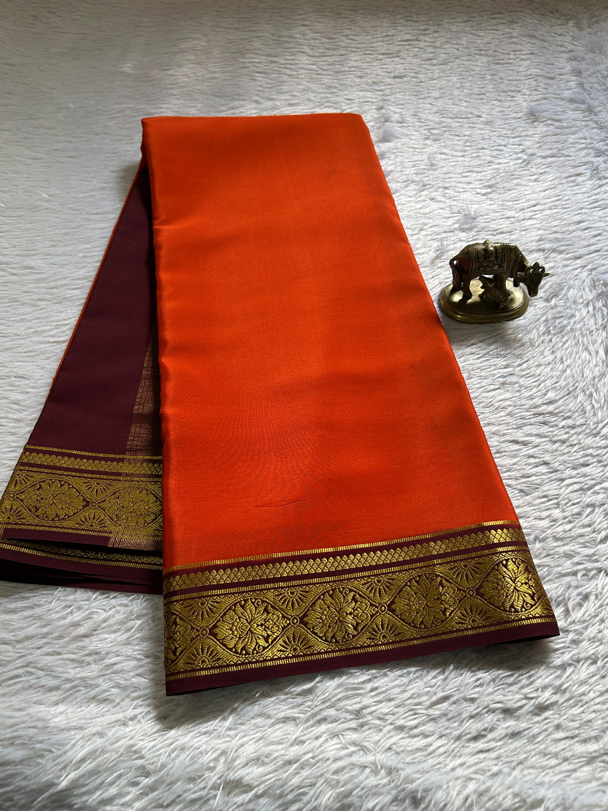 Sukanya (2D) : Orange-chocolate brown