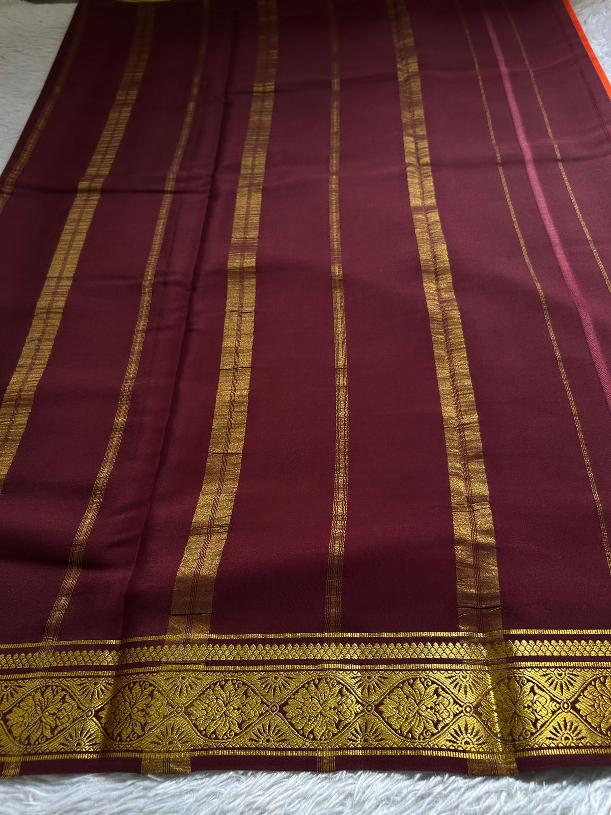 Sukanya (2D) : Orange-chocolate brown