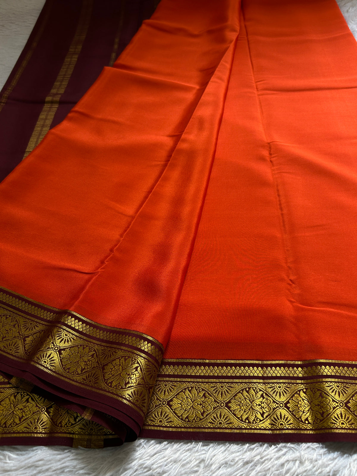 Sukanya (2D) : Orange-chocolate brown