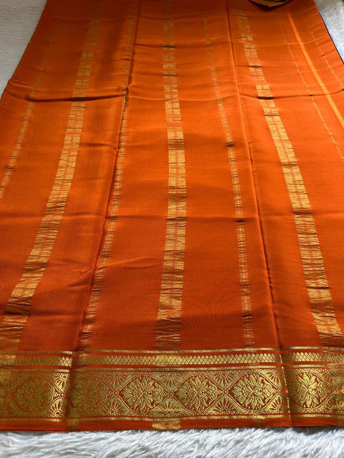 Sukanya (2D) : Chocolate brown-orange