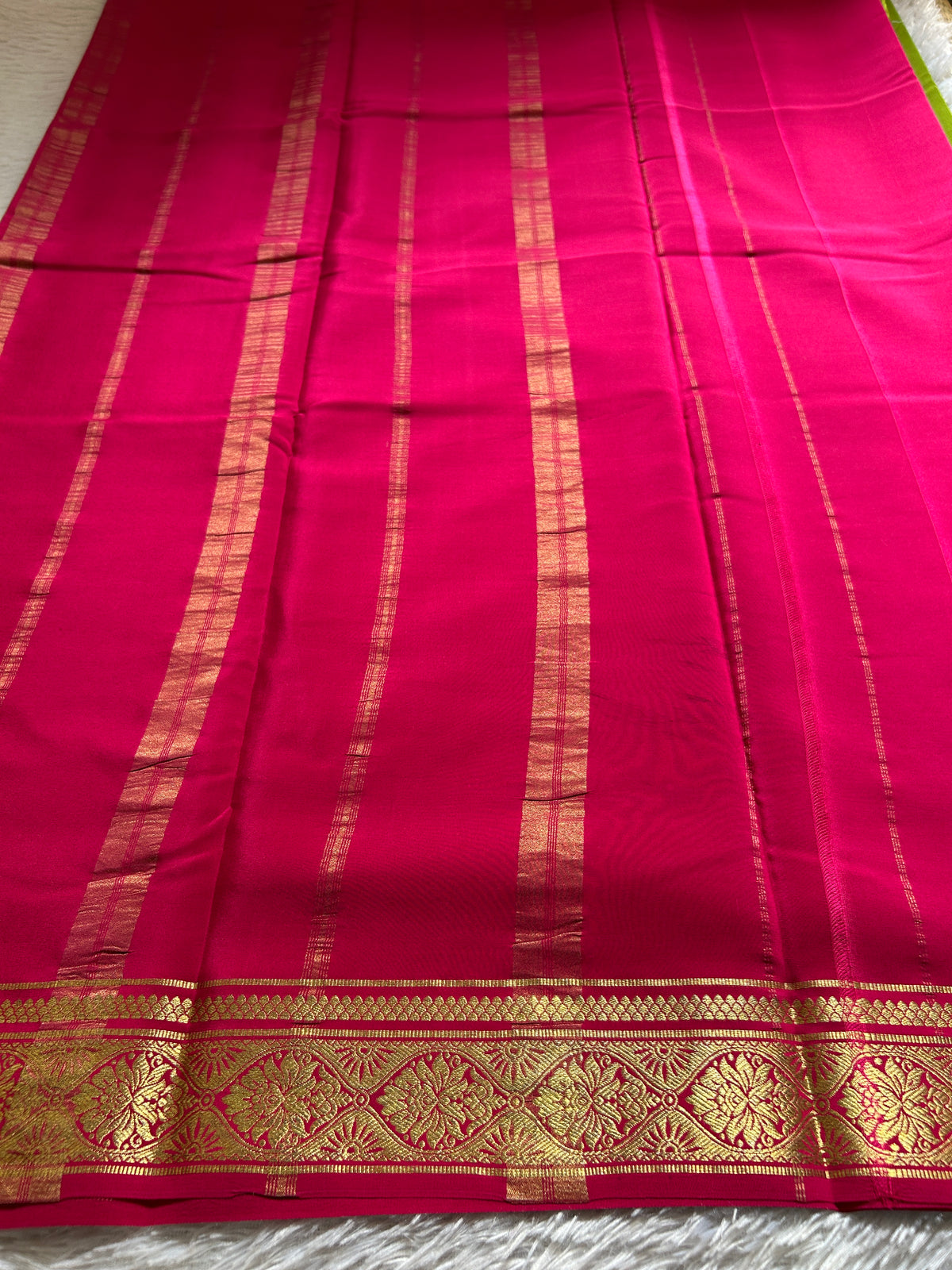 Sukanya (2D) : Mehendi green-rani pink