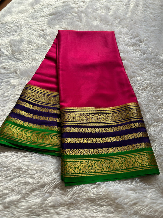 Bindu (3D) : Pink-navy blue-green