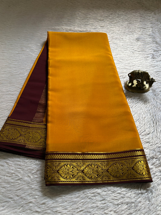 Sukanya (2D) : Golden yellow-chocolate brown