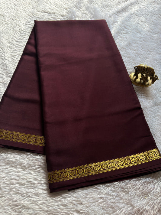 Rudrakshi : Solid Chocolate brown