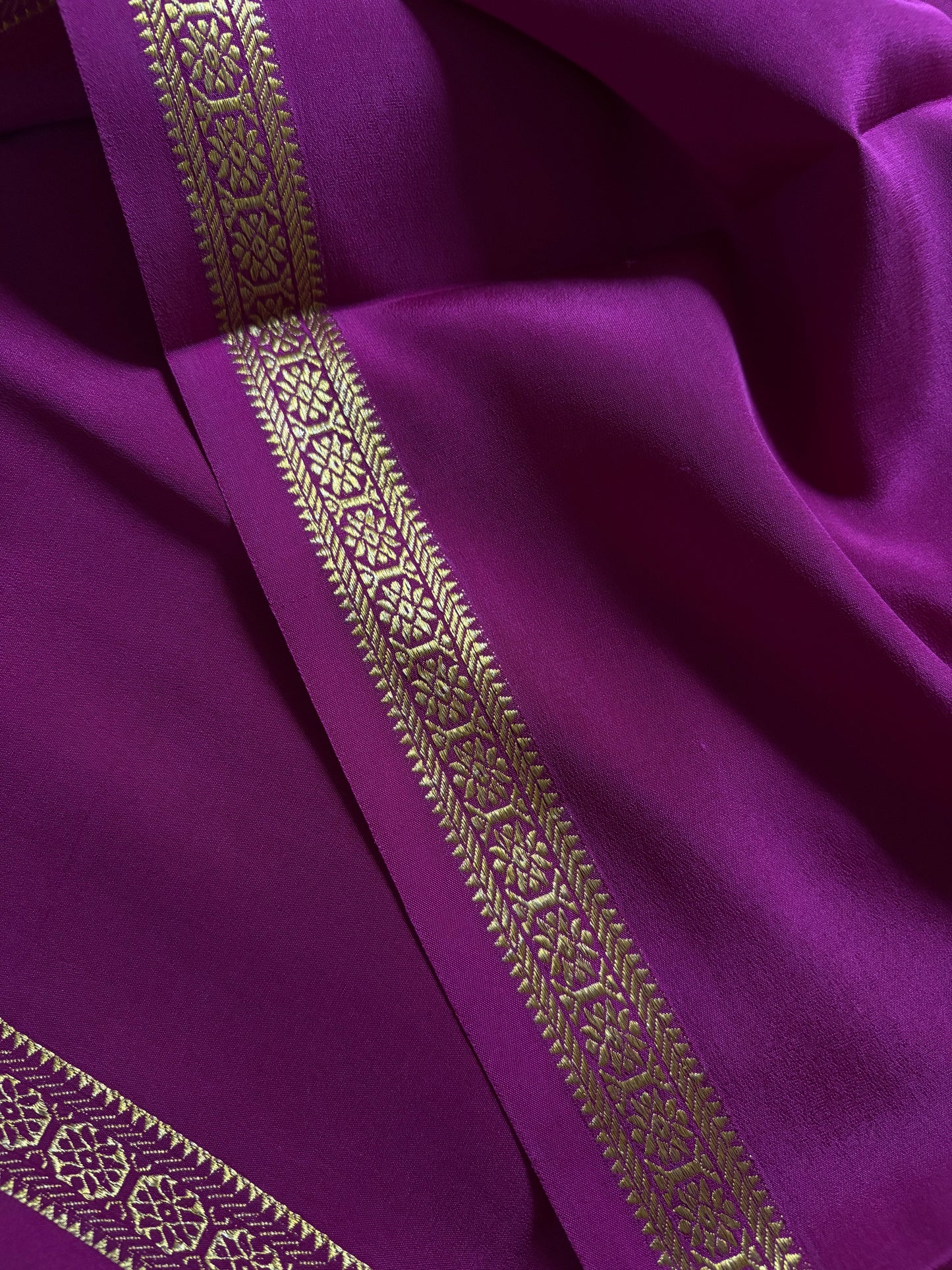 Rudrakshi : Solid Dark magenta