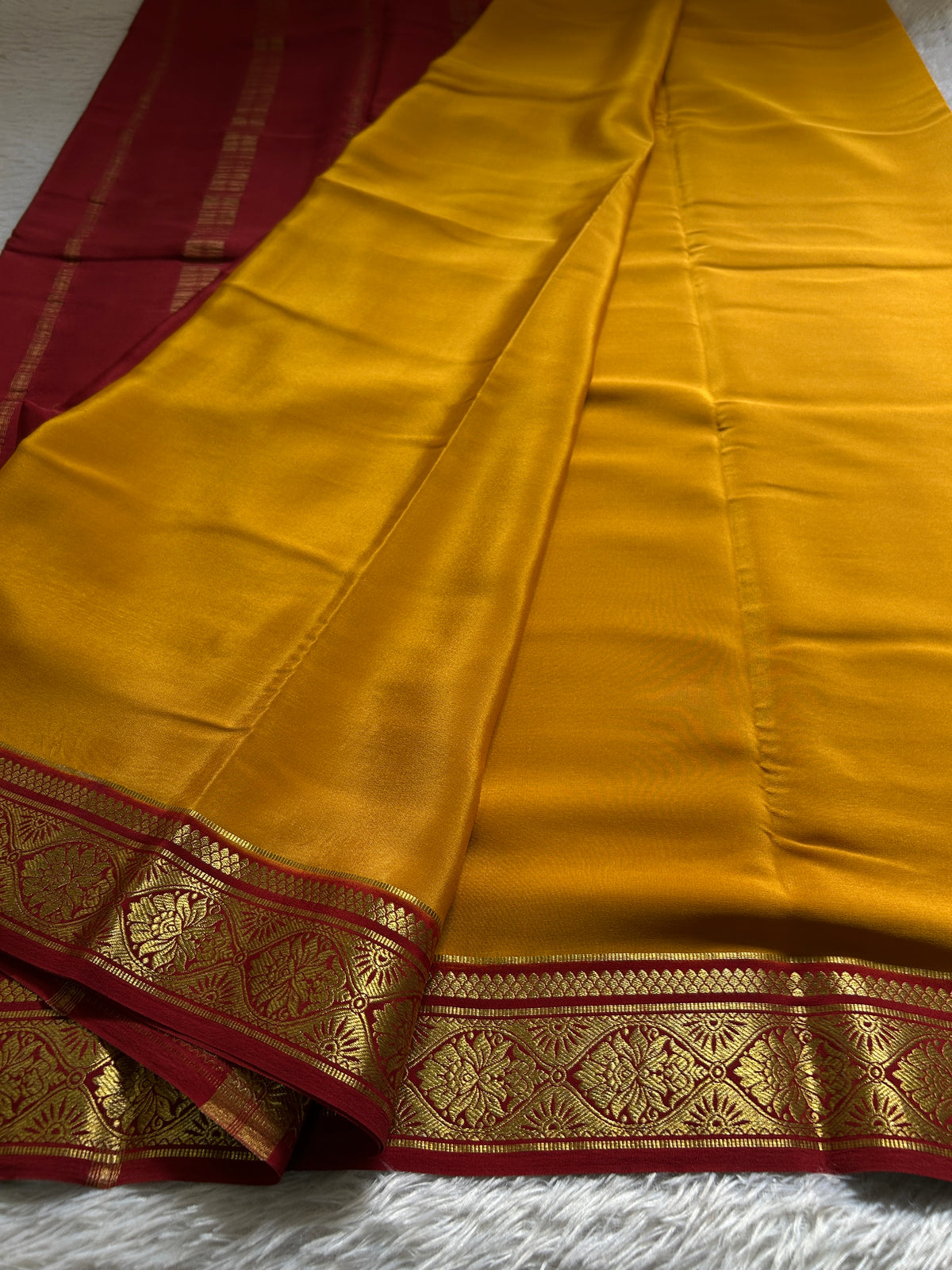 Sukanya (2D) : Golden Yellow-maroon