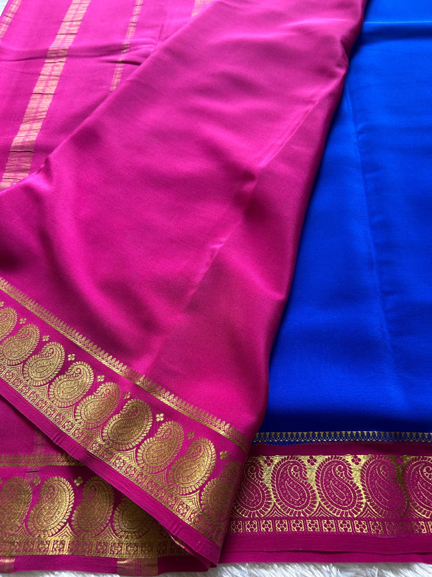 Malini (2D) : Royal blue-magenta