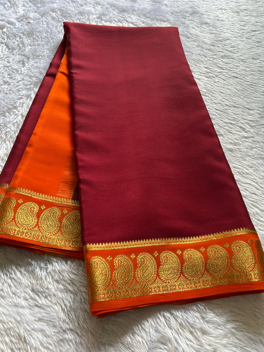 Malini (2D) : Maroon-orange