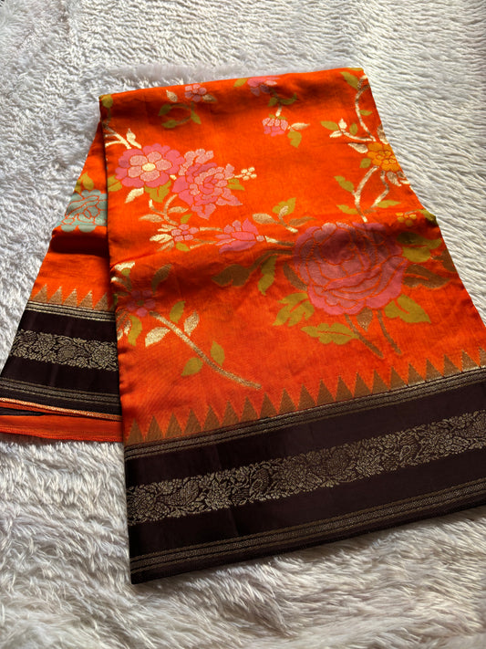 SS134 (2D) : Orange-Chocolate brown