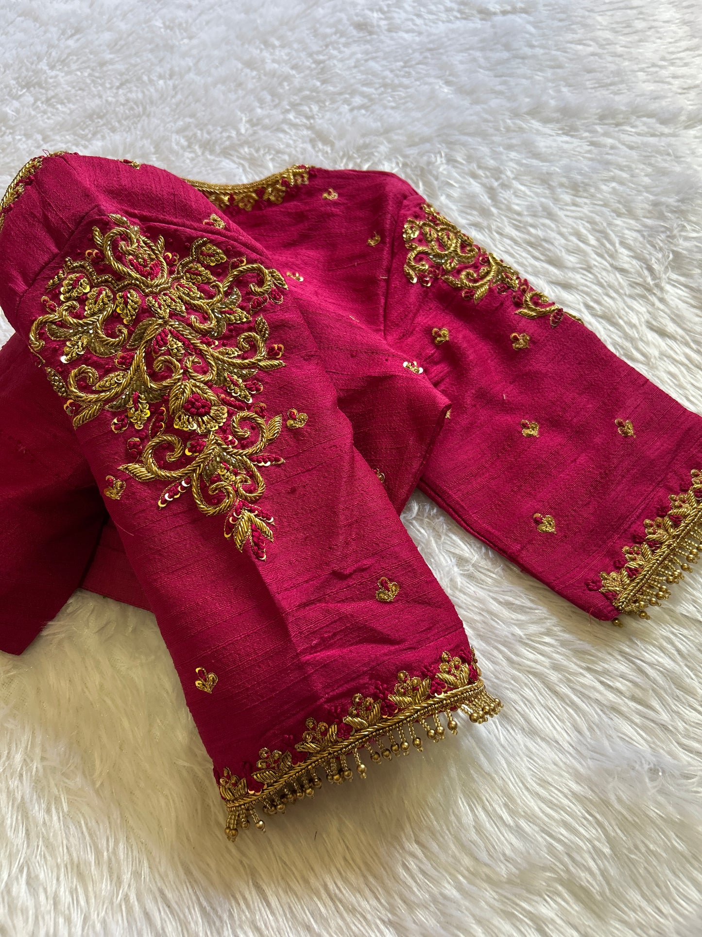 Pink Hand Embroidered Blouse