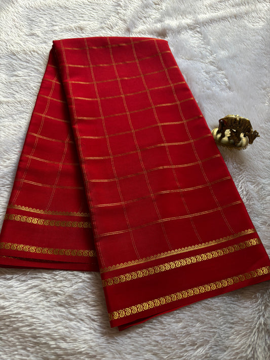 Moulya : Solid Dark red