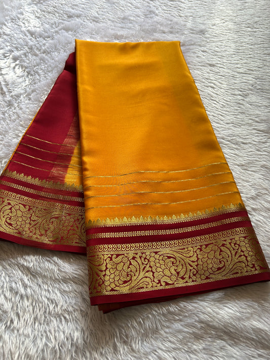 Dakshayini (2D) : Golden yellow-maroon