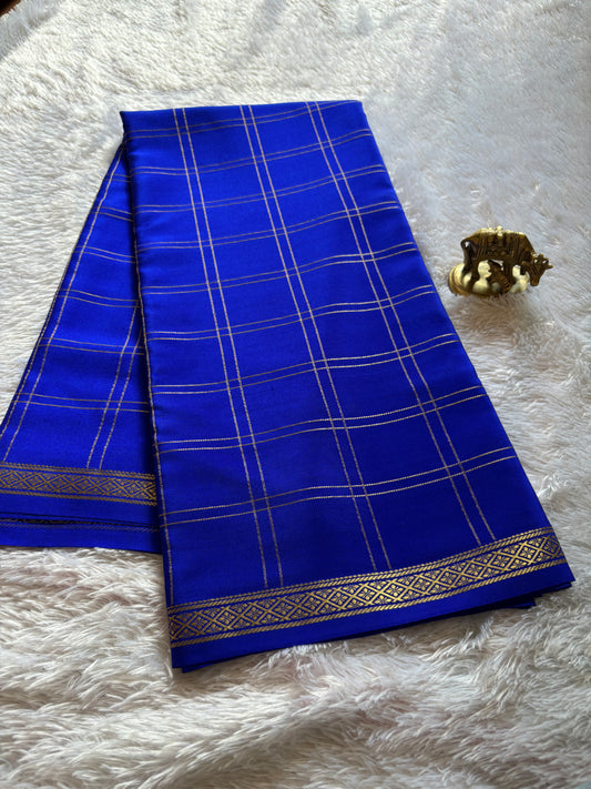 Vaibhavi : Solid Royal blue