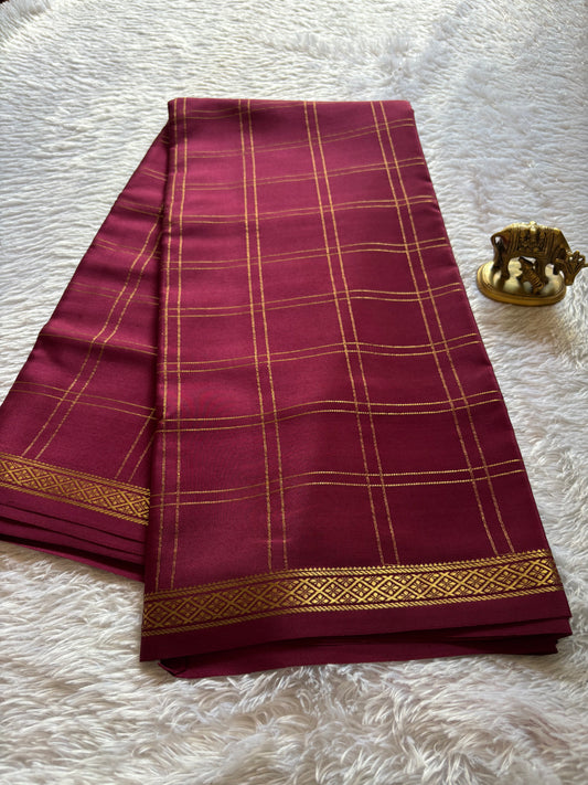 Vaibhavi : Solid Maroon
