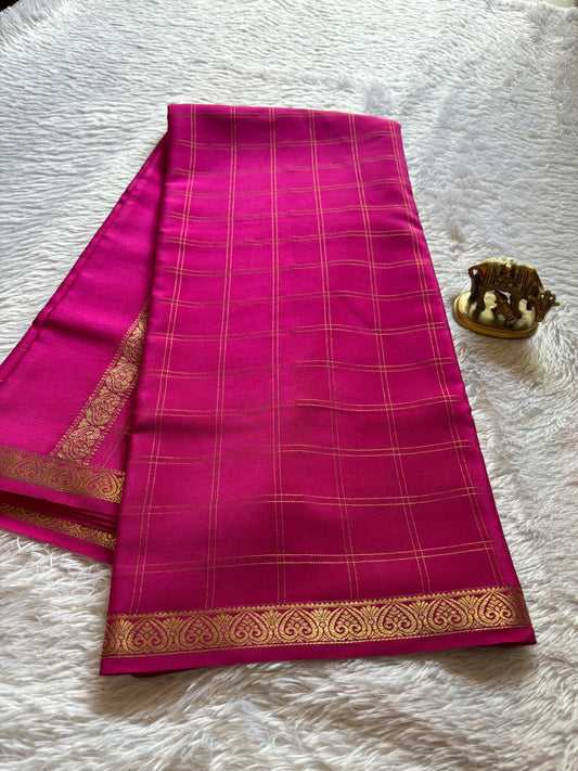 Sugandha : Solid Rani pink