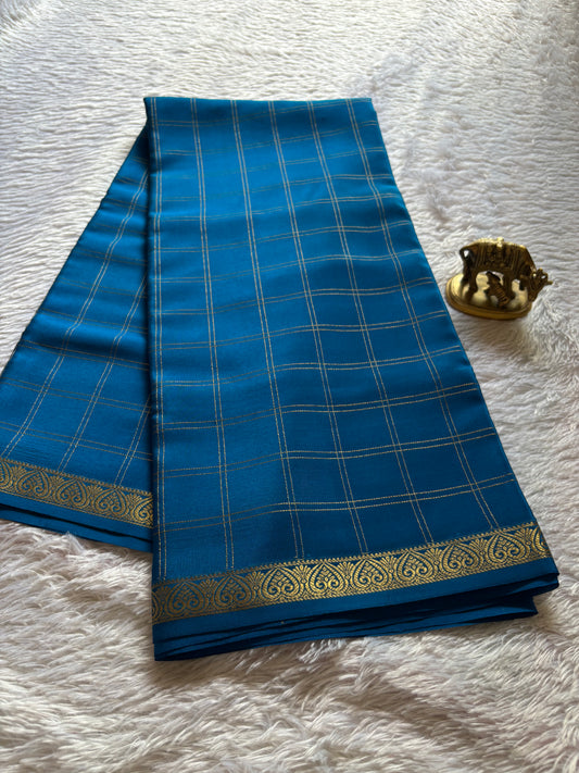 Sugandha : Solid Teal blue