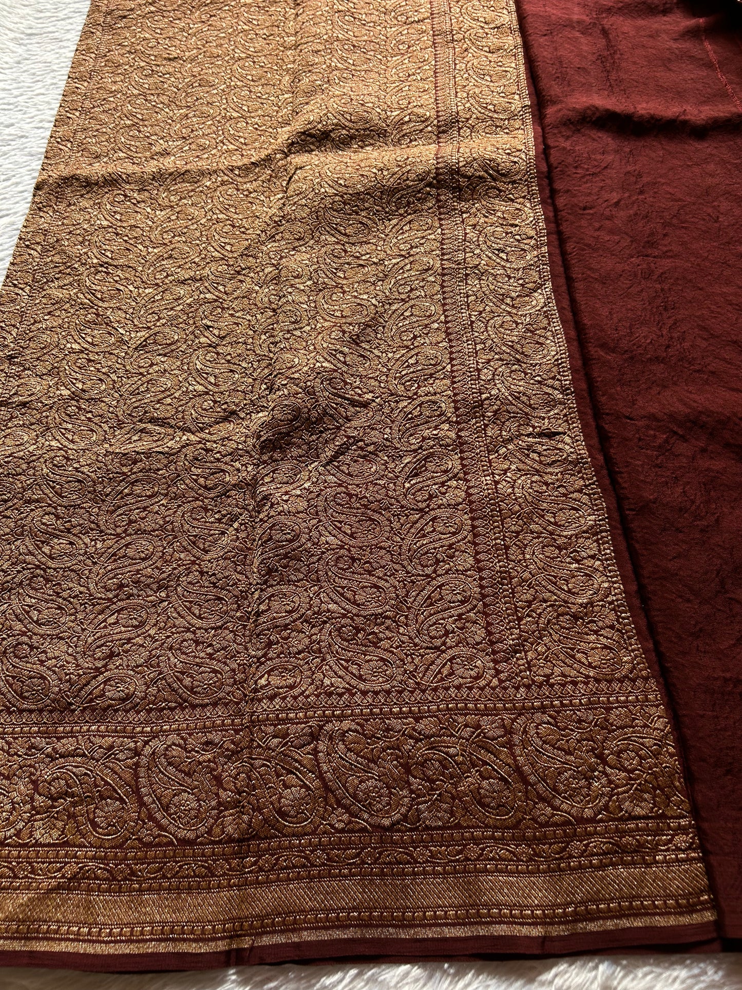 Menaka : Solid Chocolate brown