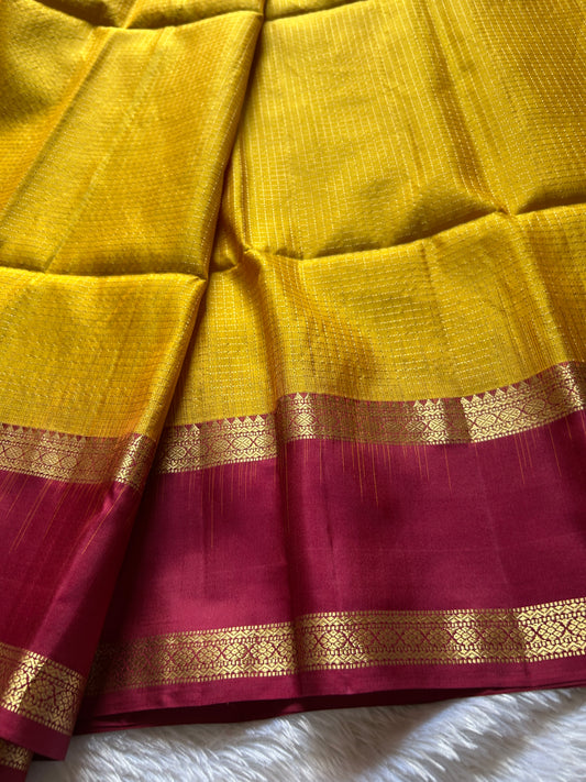 Seetha (2D) : Golden yellow-maroon