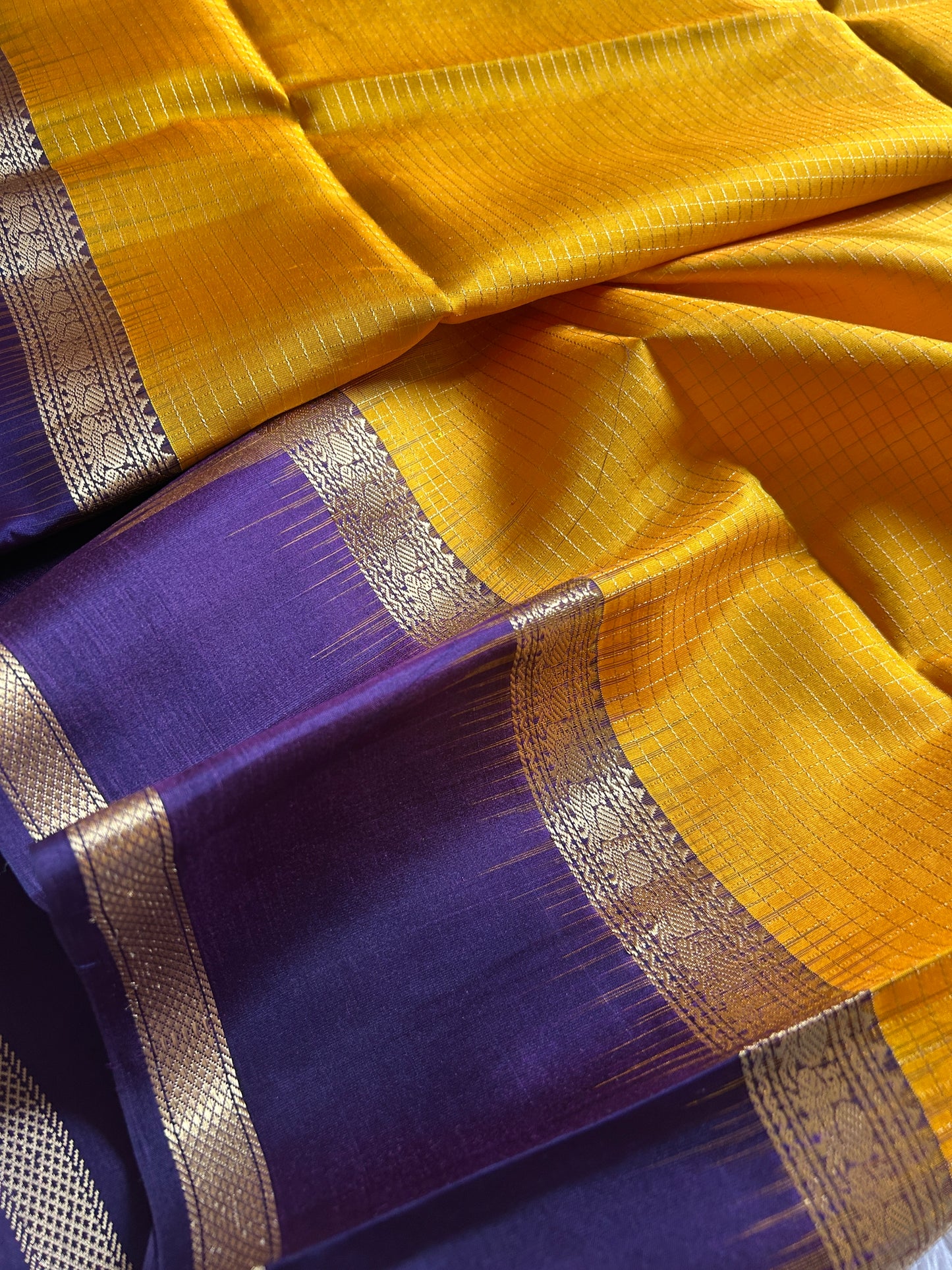 Seetha (2D) : Golden yellow-navy blue