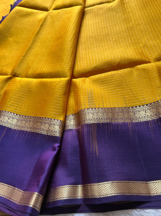 Seetha (2D) : Golden yellow-navy blue