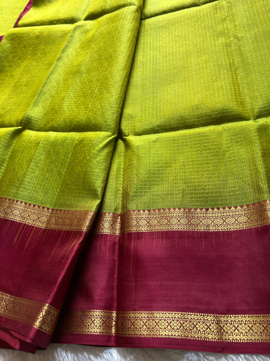 Seetha (2D) : Lime green-maroon