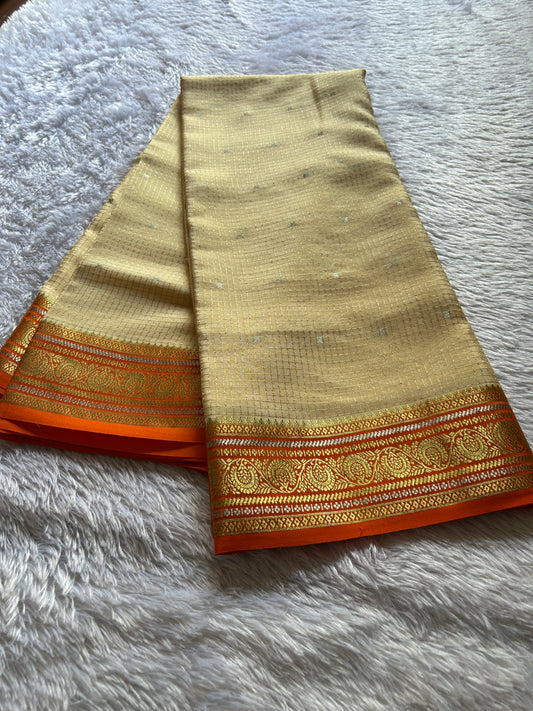 Haasini (2D) : Off white-orange