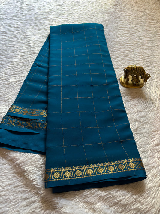 Sampada : Solid Teal blue