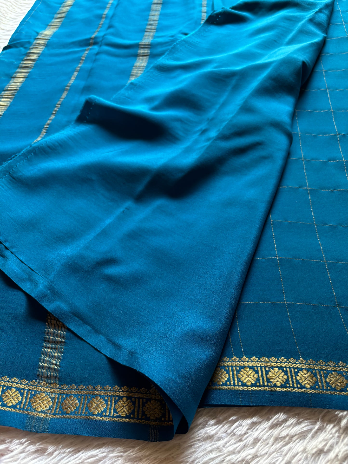 Sampada : Solid Teal blue