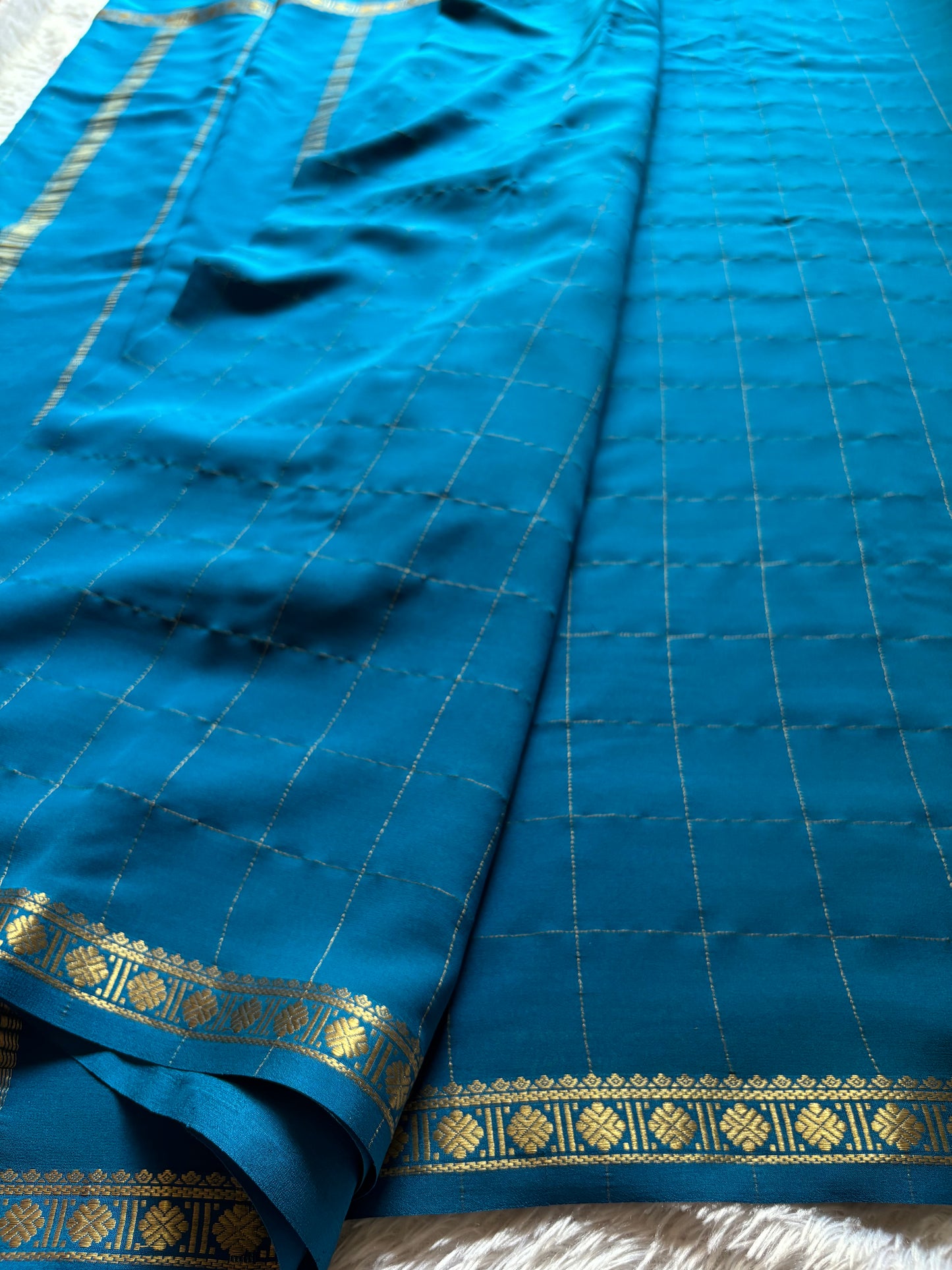 Sampada : Solid Teal blue