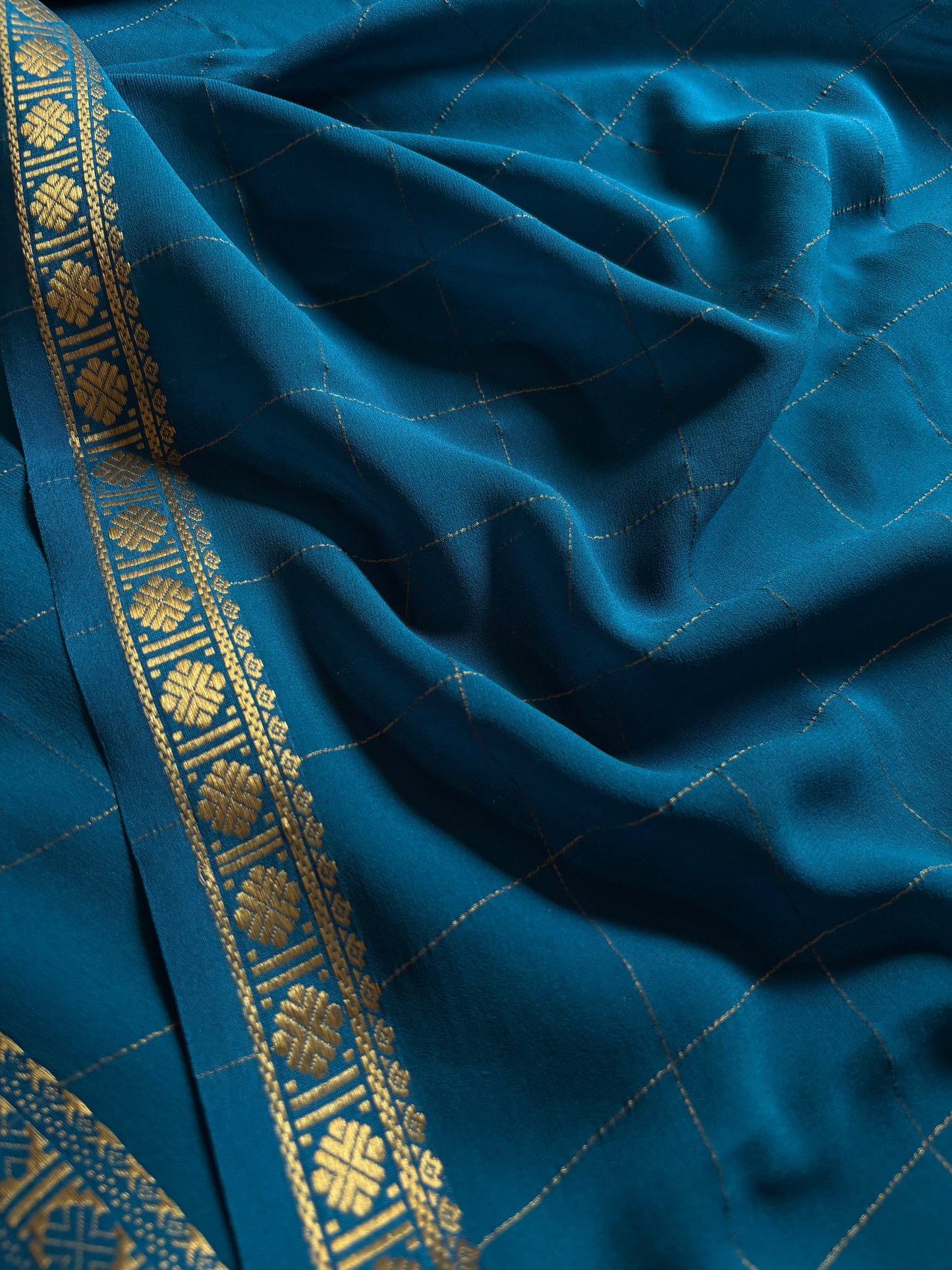 Sampada : Solid Teal blue