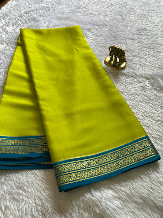 Pushpavathi (2D) : Olive-ananda blue