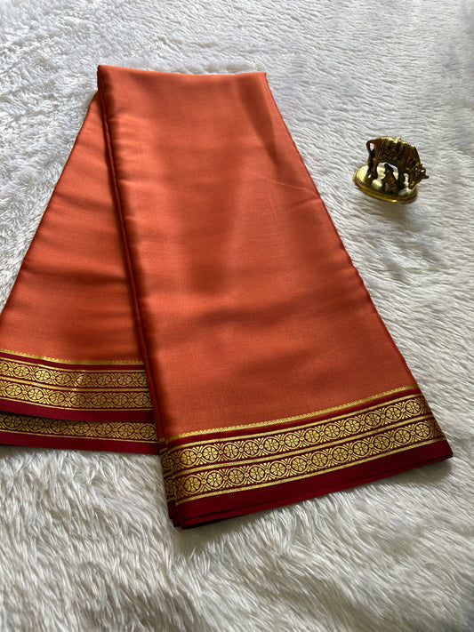 Pushpavathi (2D) : Peach-maroon