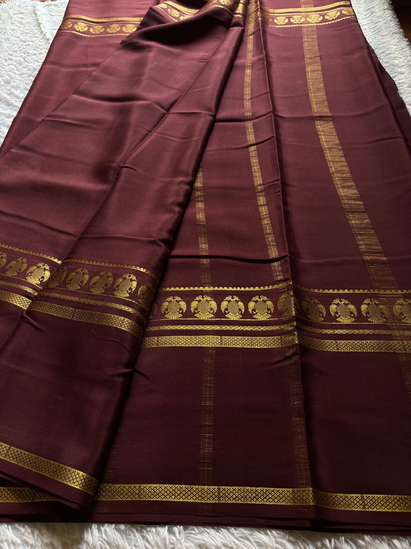 Ashwini : Solid Chocolate brown