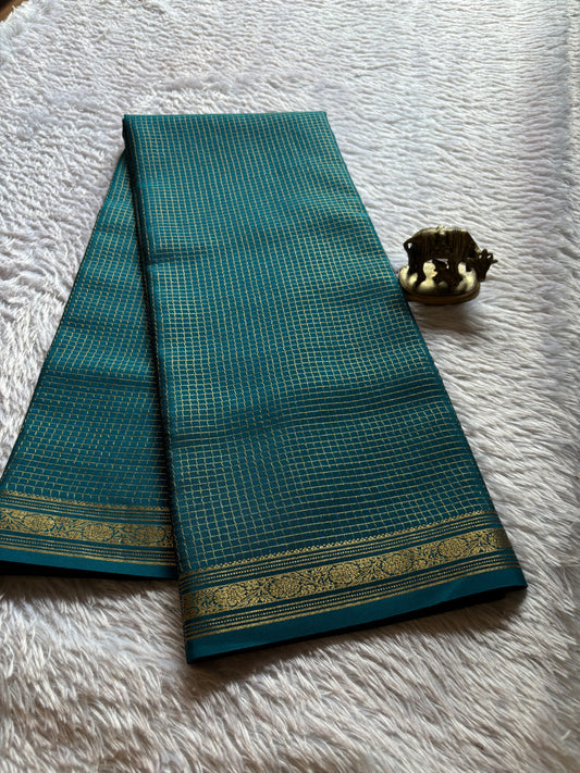 Aparna : Solid Peacock blue