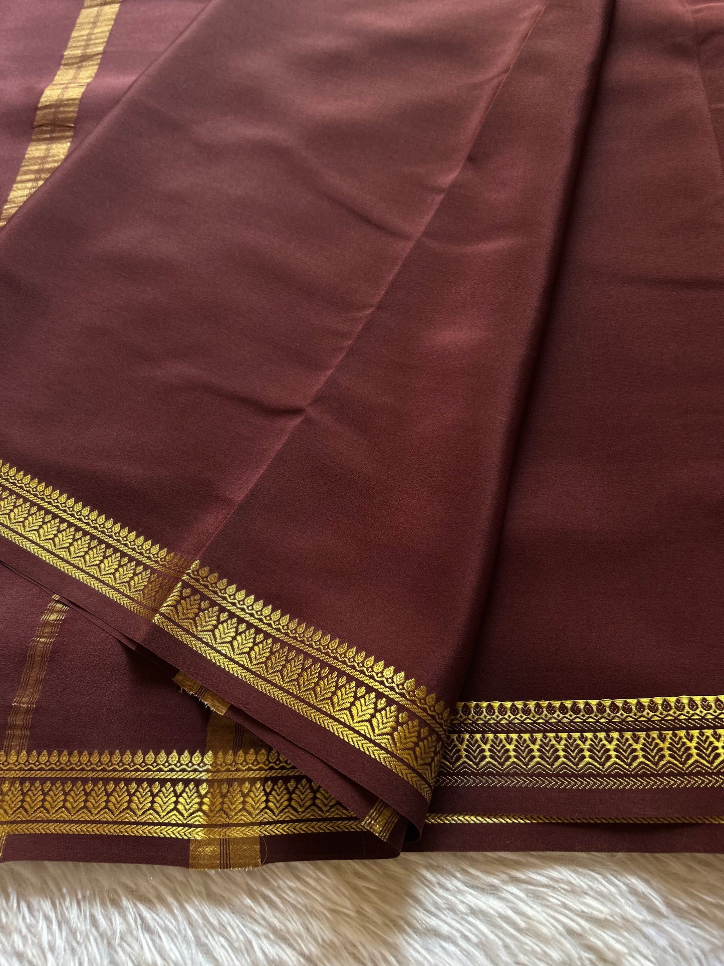 Jyothi : Solid Chocolate brown