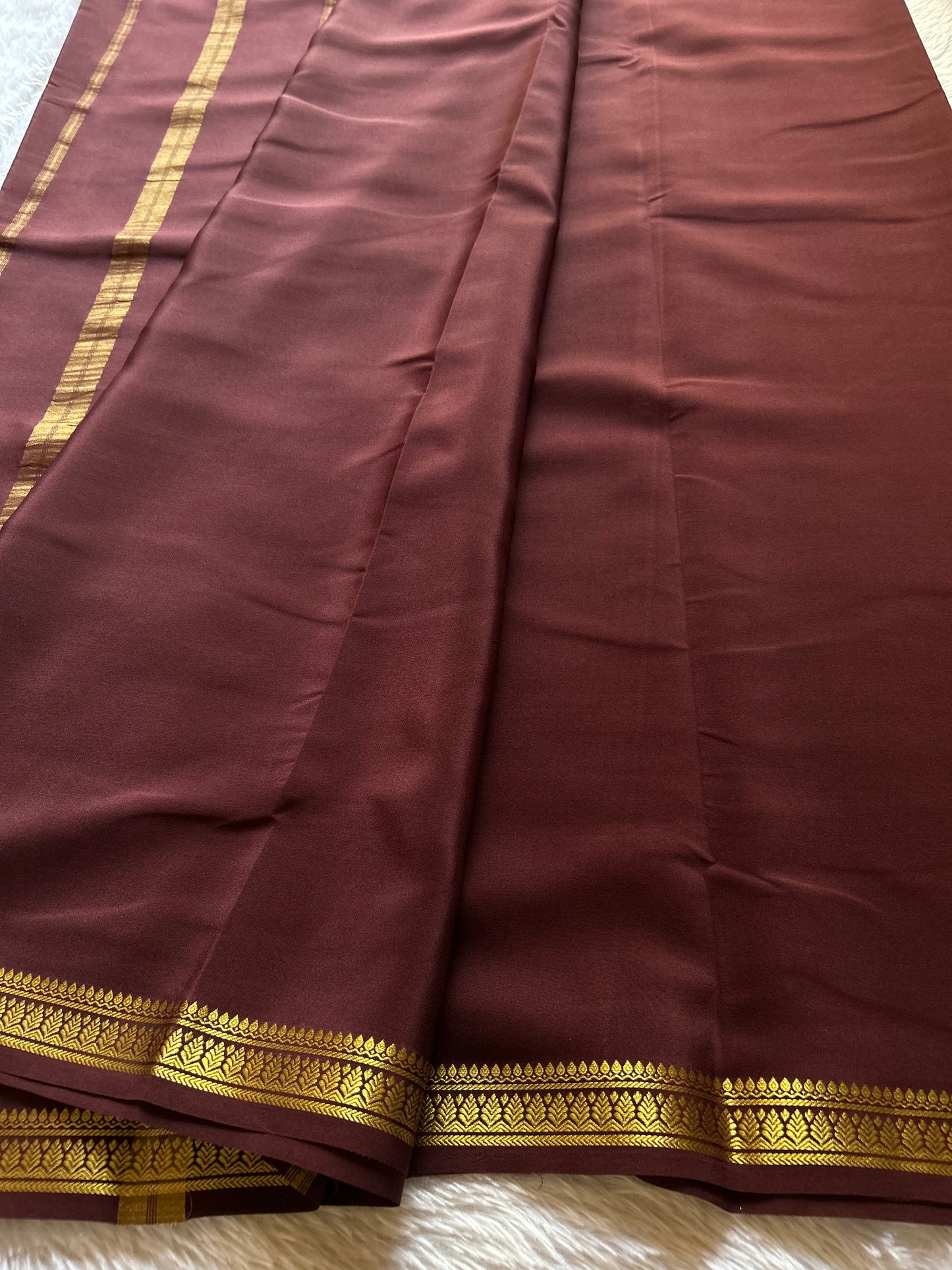Jyothi : Solid Chocolate brown