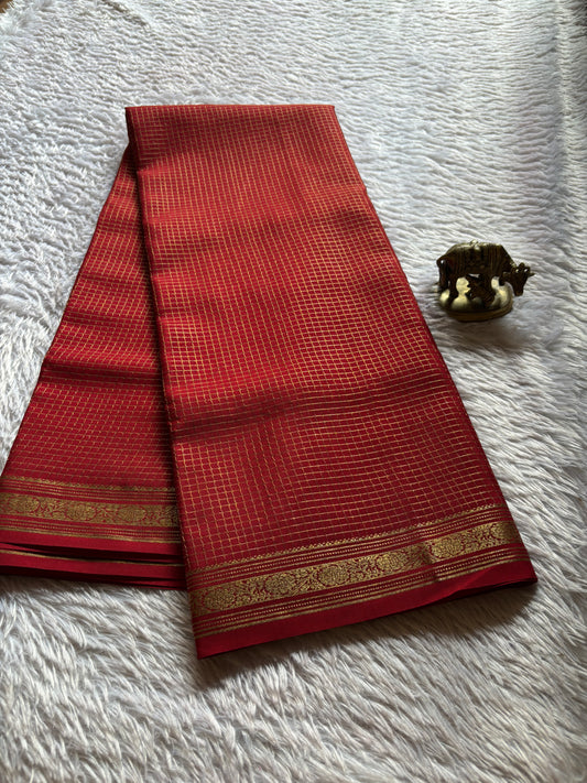 Aparna : Solid Dark red