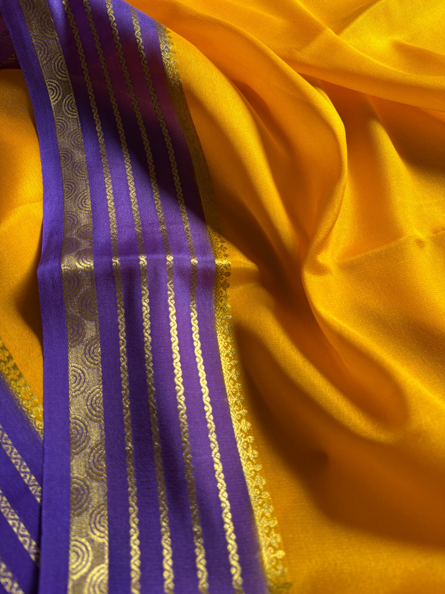 Rashmi (2D) : Golden yellow-indigo violet