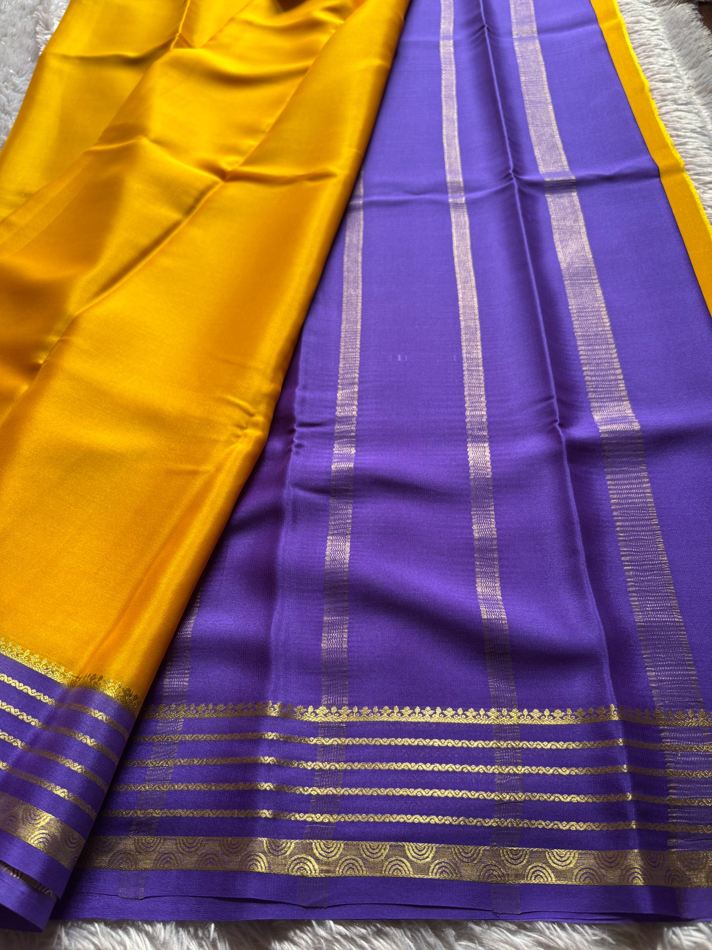 Rashmi (2D) : Golden yellow-indigo violet