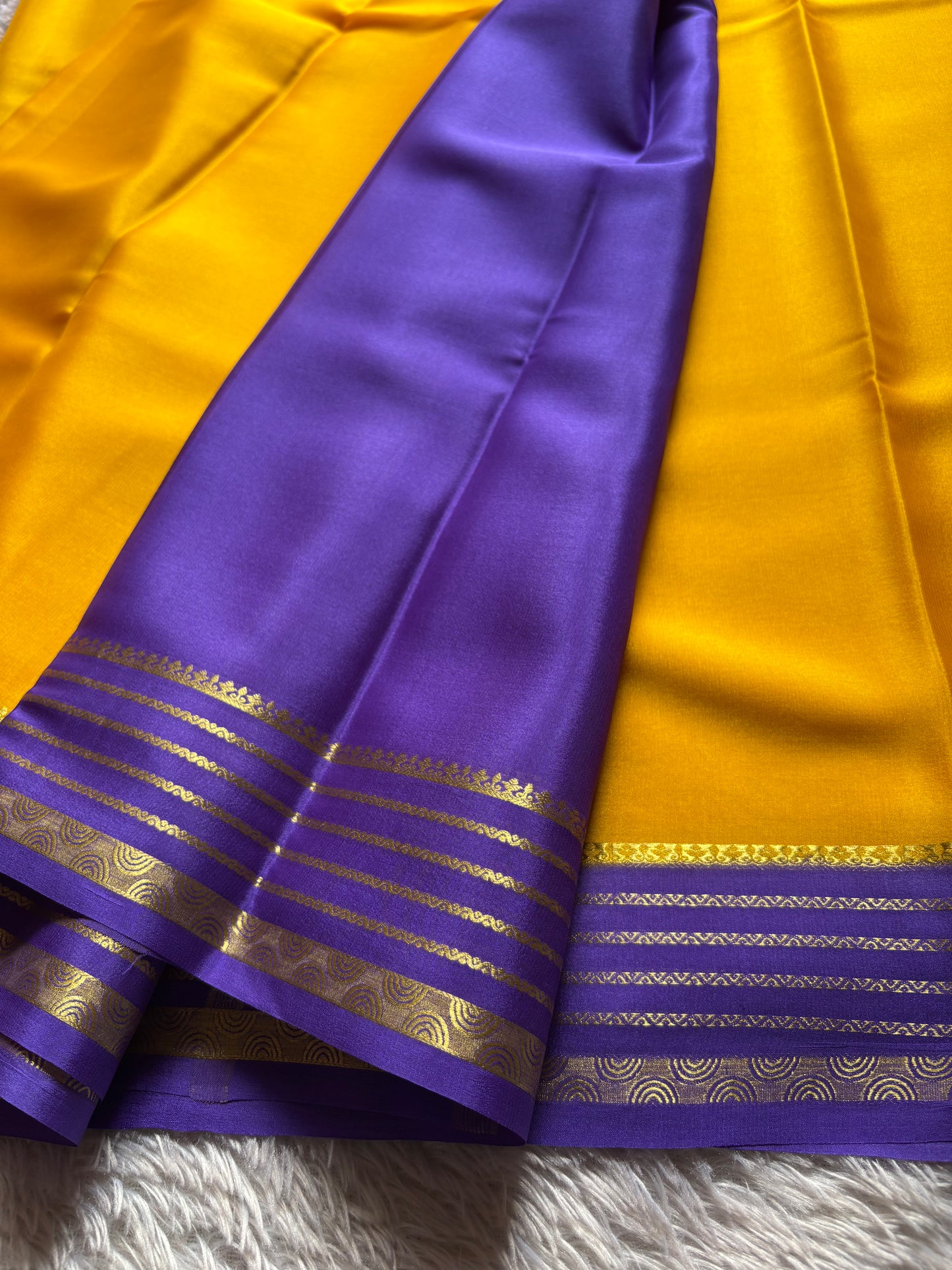 Rashmi (2D) : Golden yellow-indigo violet