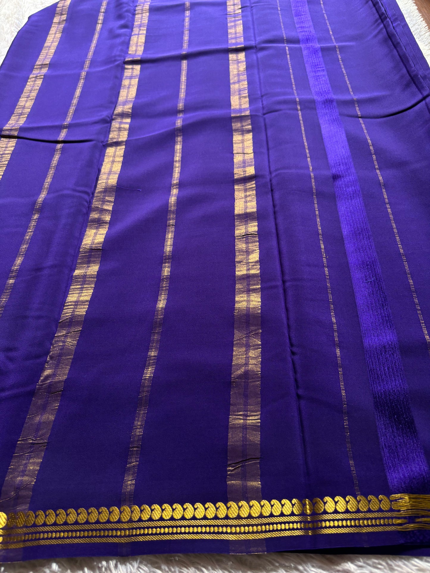 Nirmala : Solid Navy blue