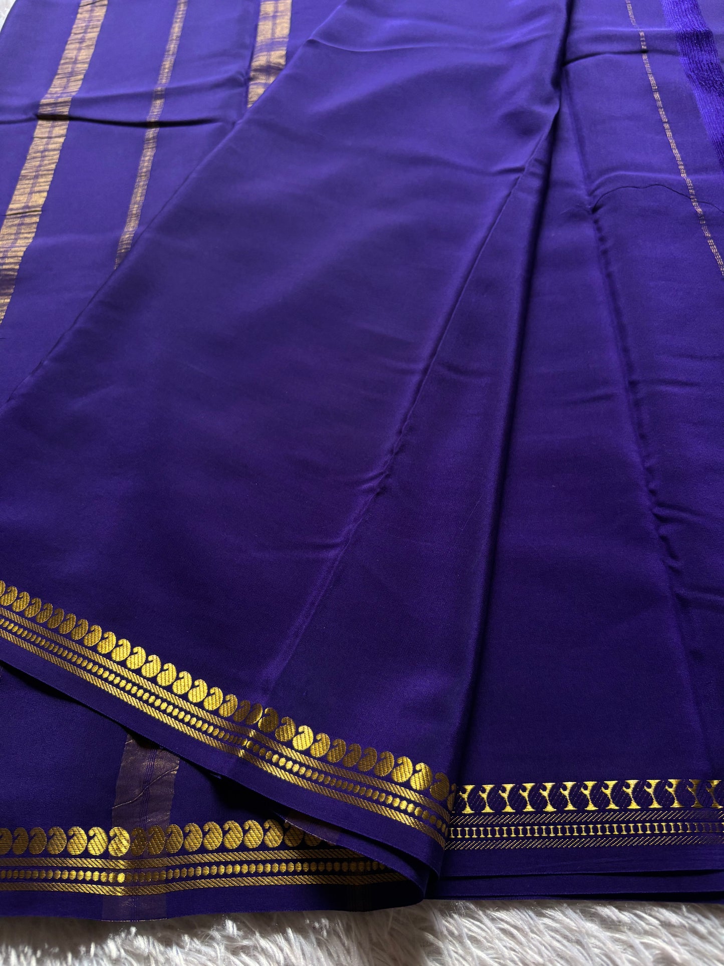 Nirmala : Solid Navy blue