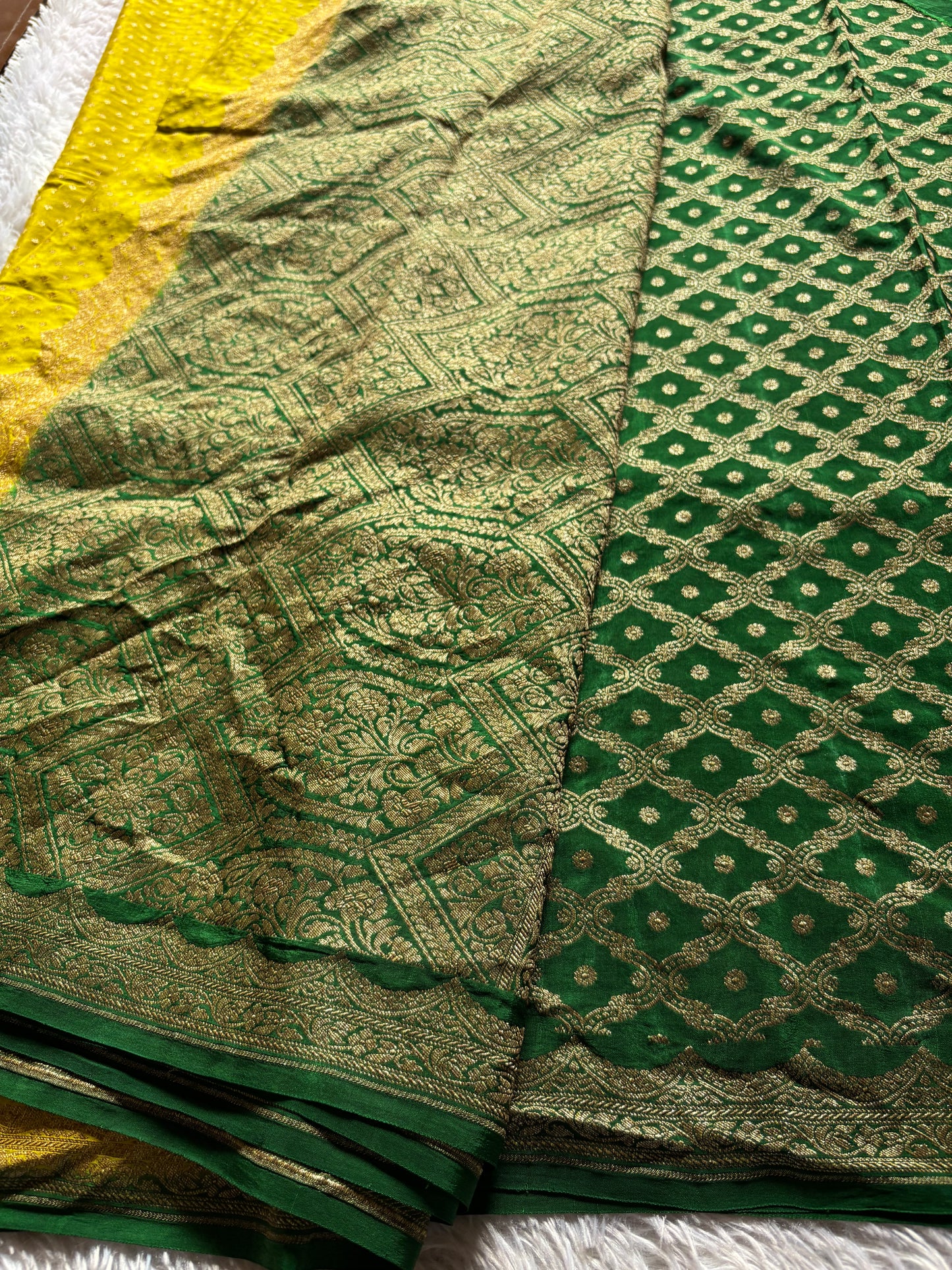 Deepali (2D) : Olive-bottle green