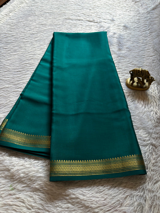 Preetha : Solid Peacock green