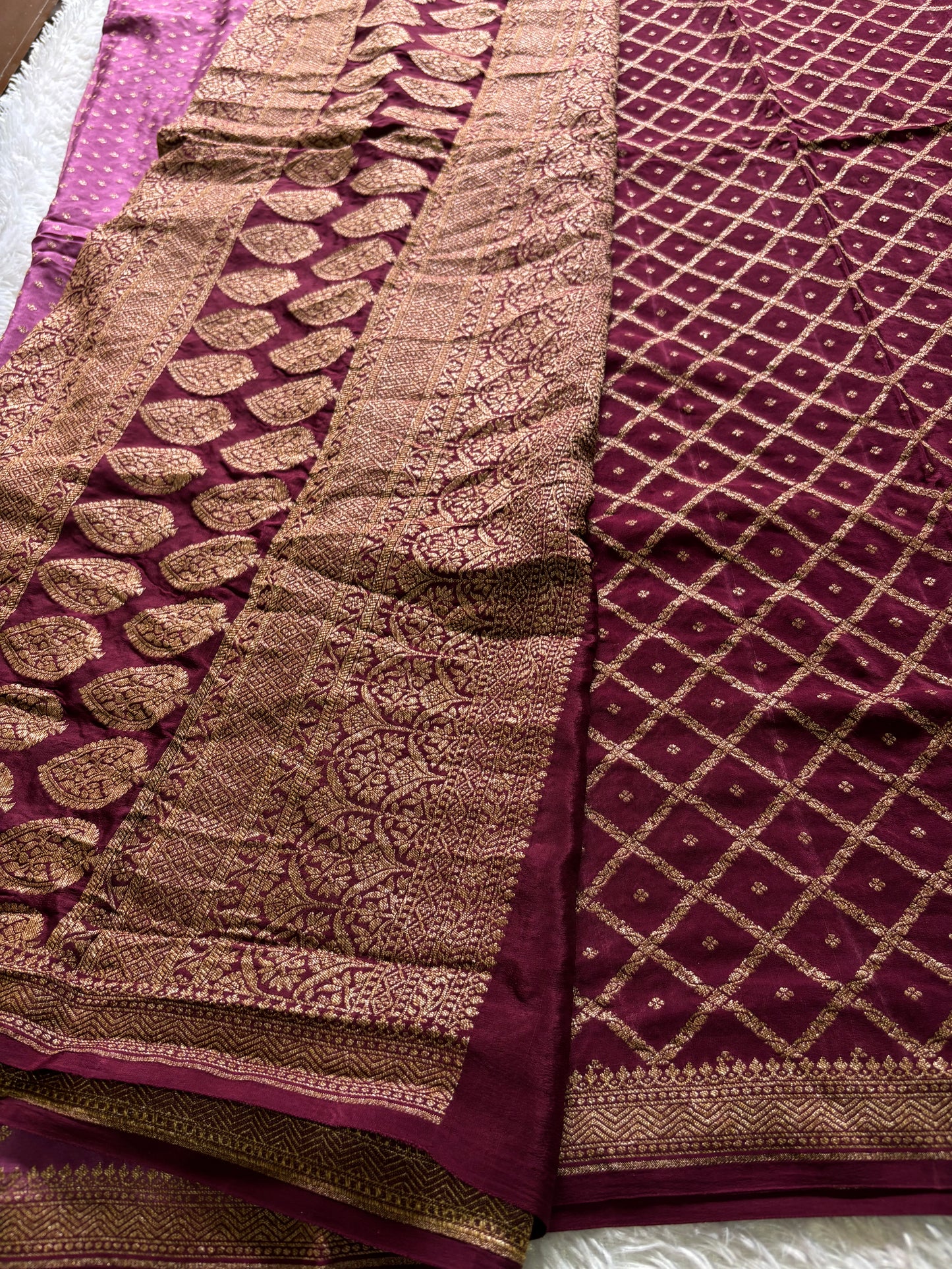 Deepali (2D) : Magenta pink-maroon