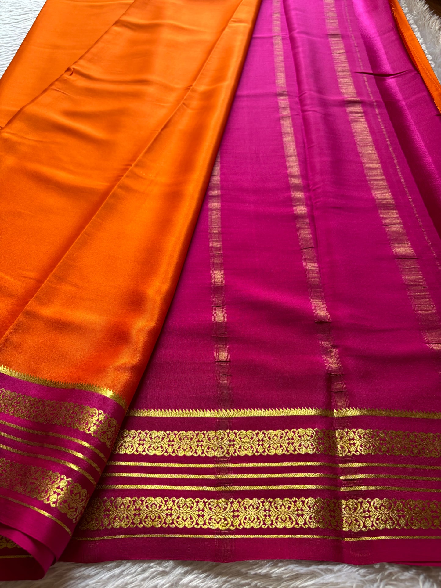 Kanchana (2D) : Orange-rani pink
