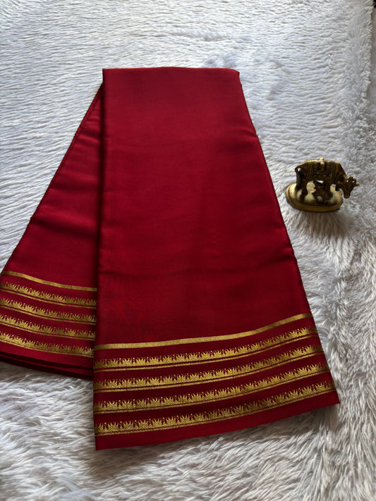 Kumuda : Solid Dark Red